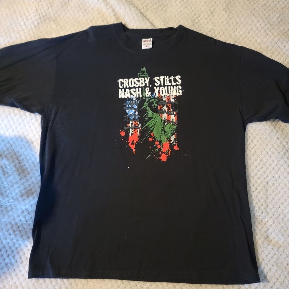 2008 Crosby Stills Nash and Young tour shirt! Sz XL